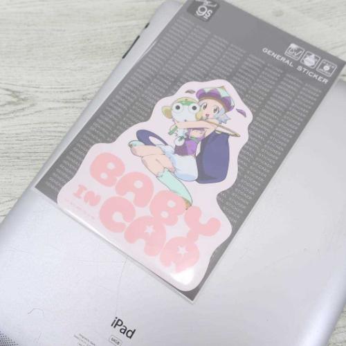 ビッグシール ビッグサイズステッカー ケロロ軍曹 BABY IN CAR ゼネラルステッカー 耐水耐光 デコステッカー 車用ステッカー カー用品 キャラクター