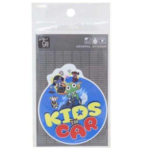 ビッグシール ビッグサイズステッカー ケロロ軍曹 KIDS IN CAR ゼネラルステッカー 耐水耐光 デコステッカー 車用ステッカー カー用品