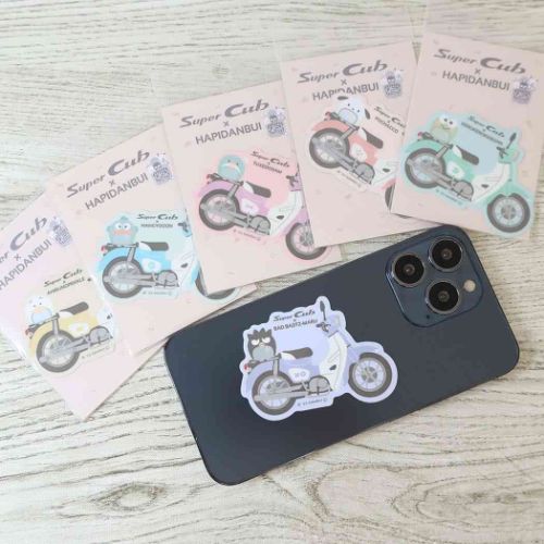 はぴだんぶい グッズ ビニールシール キャラクター SuperCub×HAPIDANBUI ダイカットステッカー けろけろけろっぴ