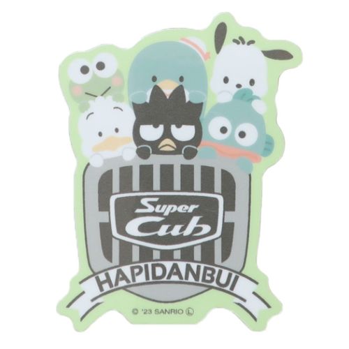SuperCub×HAPIDANBUI ダイカットステッカー はぴだんぶい ビニールシール サンリオ ゼネラルステッカー 集合 グッズ