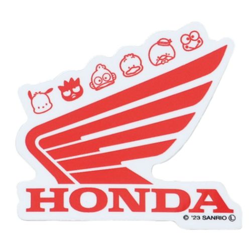 ビニールシール はぴだんぶい SuperCub×HAPIDANBUI ダイカットステッカー サンリオ ロゴ 耐水耐光 デコステッカー キャラクター