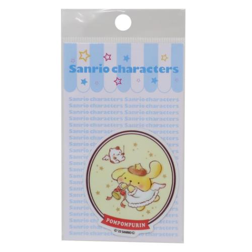 ポムポムプリン エンジェルクリスマス ダイカットステッカー サンリオ