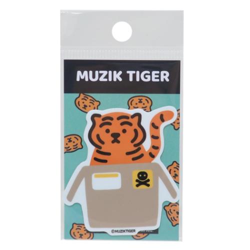 ダイカットシール MUZIK TIGER ムジークタイガー ダイカットミニステッカー ダンボール 耐水耐光