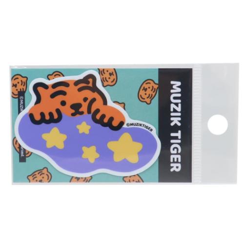 ダイカットミニステッカー MUZIK TIGER ムジークタイガー ダイカットシール ゼネラルステッカー おやすみ グッズ