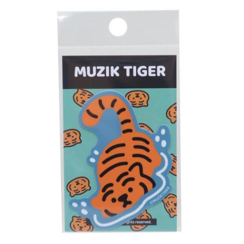 ダイカットシール MUZIK TIGER ムジークタイガー ダイカットミニステッカー 泳ぐ ゼネラルステッカー 耐水耐光