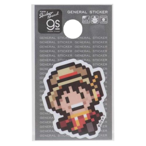 ワンピース 少年ジャンプ アニメキャラクター ビニールシール ダイカットミニステッカー ピクセル Sサイズ ルフィ エッグヘッドver ゼネラルステッカー