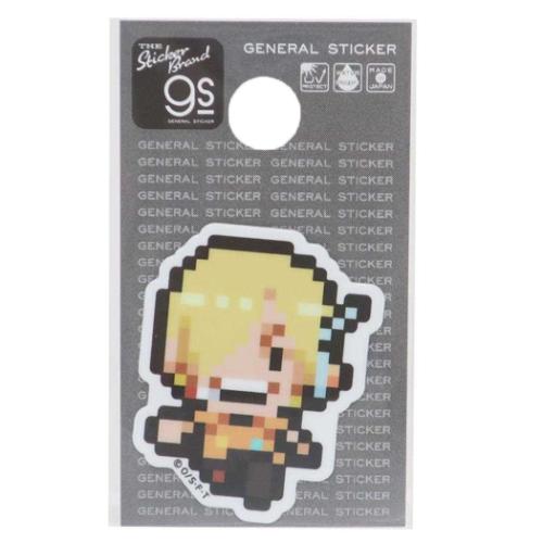 ワンピース グッズ ビニールシール 少年ジャンプ アニメキャラクター ダイカットミニステッカー ピクセル Sサイズ サンジ エッグヘッドver