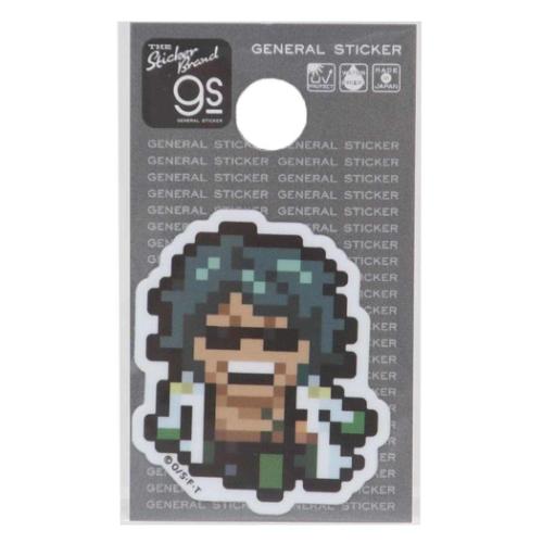 ワンピース ダイカットミニステッカー ビニールシール ピクセル Sサイズ 緑牛 少年ジャンプ アニメキャラクター グッズ