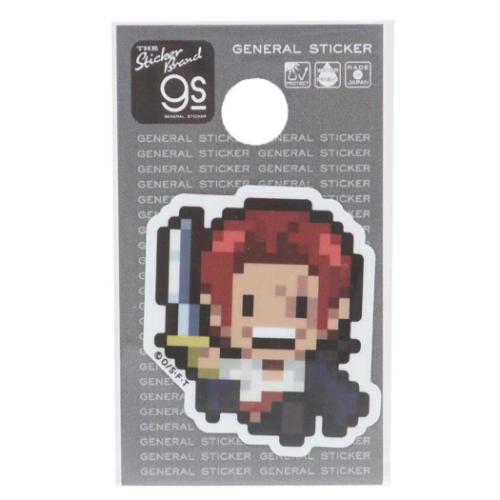 ワンピース ダイカットミニステッカー 少年ジャンプ ビニールシール アニメキャラクター ピクセル Sサイズ シャンクス エッグヘッドver