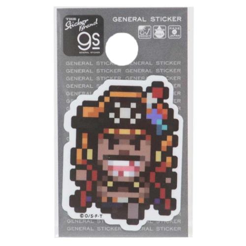 ワンピース アニメキャラクター ビニールシール ダイカットミニステッカー ピクセル Sサイズ 黒ひげ エッグヘッドver 少年ジャンプ グッズ