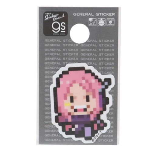 ワンピース ダイカットミニステッカー 少年ジャンプ ビニールシール アニメキャラクター ピクセル Sサイズ ボニー エッグヘッドver ゼネラルステッカー