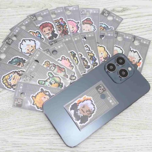 ワンピース ダイカットミニステッカー 少年ジャンプ ビニールシール アニメキャラクター ピクセル Sサイズ カク エッグヘッドver ゼネラルステッカー