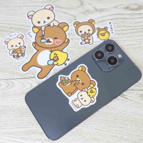 リラックマ ステッカーキャラクター ステッカーパック4枚セット お昼寝