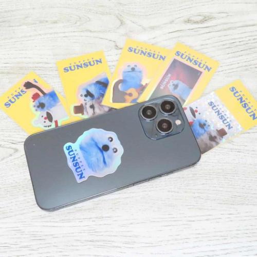 パペットスンスン グッズ ダイカットシール キャラクター ホログラムステッカー 集合