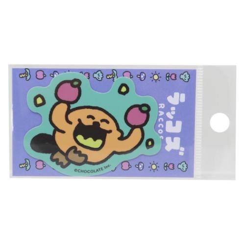 ダイカットミニステッカー ラッコズ ビニールシール ゼネラルステッカー りんご グッズ