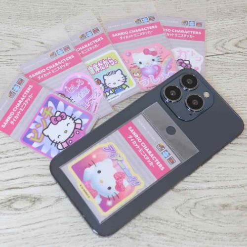 ハローキティ ダイカットシール ミニステッカー Y2K ピンチ サンリオ ゼネラルステッカー 耐水耐光 デコステッカー