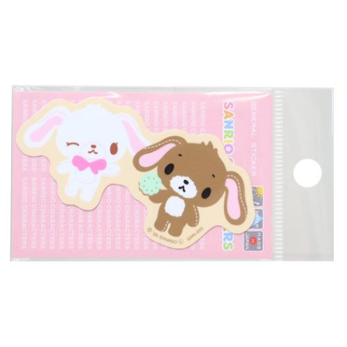 ビニールシール シュガーバニーズ ダイカット ミニステッカー サンリオ クッキー DECOシール 耐光 耐水 日本製 キャラクター