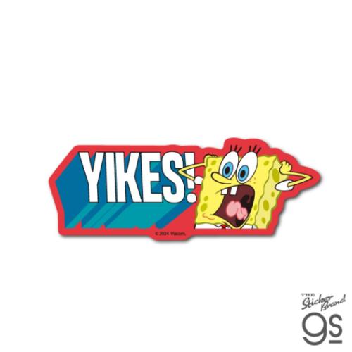 スポンジボブ ダイカットミニステッカー ビニールシール YIKES！ キャラクター