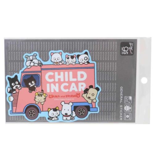 タマ＆フレンズ 車用ステッカー ビッグシール CHILD IN CAR キャラクター