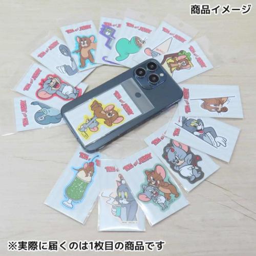 トムとジェリー グッズ ビニールシール キャラクター ダイカットミニステッカー ジェリーとタフィー 2