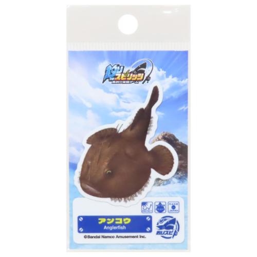 ダイカットステッカー 釣りスピリッツ ダイカットシール ゼネラルステッカー アンコウ グッズ