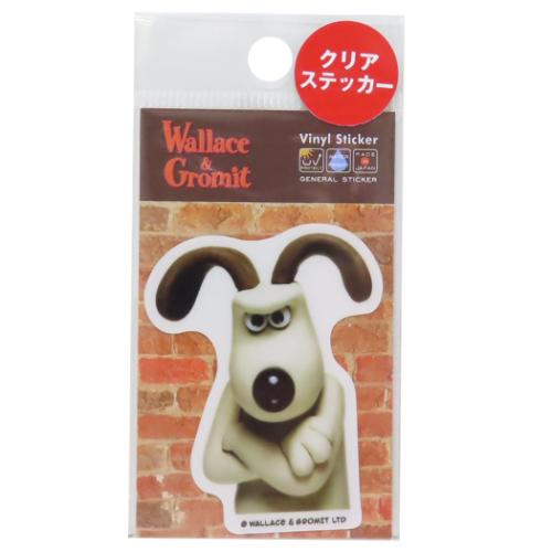 ウォレスとグルミット キャラクター ビニールシール ダイカットクリア