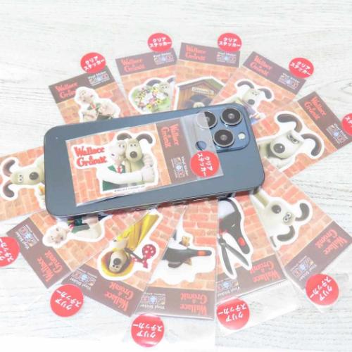 ウォレスとグルミット ダイカットクリアミニステッカー ビニールシール