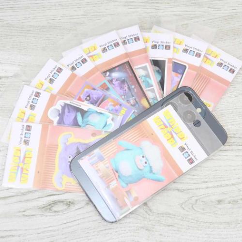 ホイッピ＆ラッピ ダイカットシール ビニールステッカー 大好きな友達を描いてみよう！