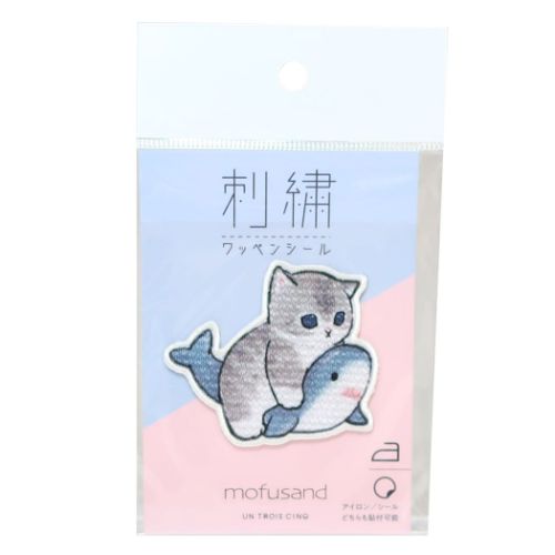モフサンド キャラクター ワッペン 刺繍ワッペンシール サメ乗り mofusand｜cinemacollection