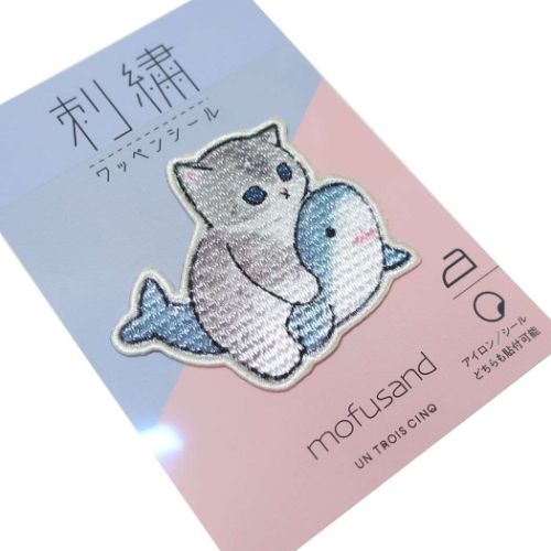 モフサンド キャラクター ワッペン 刺繍ワッペンシール サメ乗り mofusand｜cinemacollection｜02