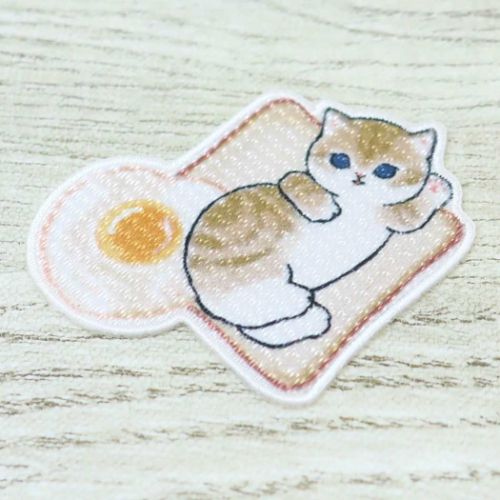 モフサンド 刺繍ワッペンシール mofusand ワッペン キャラクター にゃんこトースト ヒサゴ