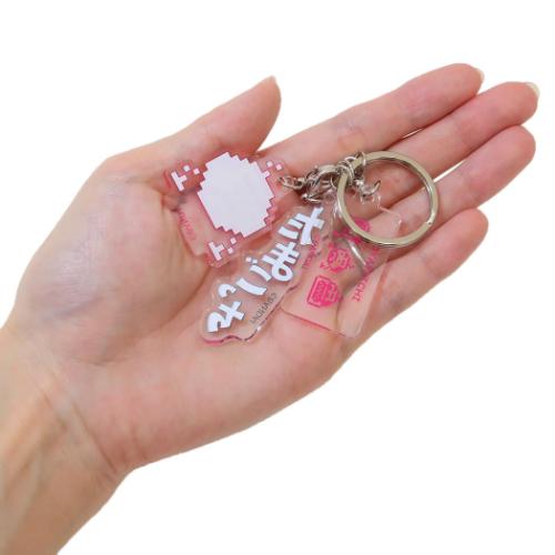 たまごっち　キーホルダー8点セット キーリング たまごっち 3連アクリルキーホルダー おやじっち ドット