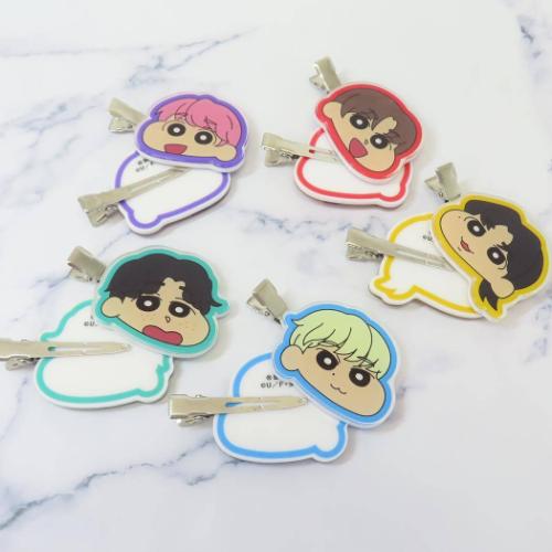 ヘアアクセ 前髪クリップ 2個セット TOMORROW X TOGETHER クレヨン