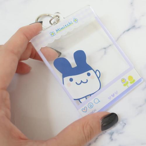キーリング アクリルフレームキーホルダー みみっち たまごっち