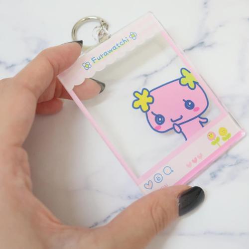 キーリング アクリルフレームキーホルダー ふらわっち たまごっち