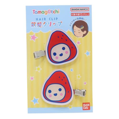ヘアアクセ 前髪クリップ 2個セット たまごっち いちごっち バンダイ