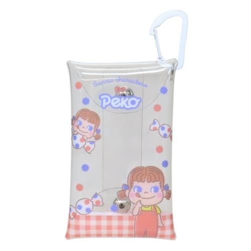 Yahoo! Yahoo!ショッピング(ヤフー ショッピング)PEKOxサンリオキャラクターズ マルチクリアケースSサイズ ミニポーチ ペコちゃん サンリオ キャラクター