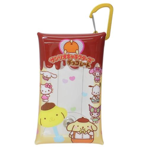 Yahoo! Yahoo!ショッピング(ヤフー ショッピング)ポムポムプリン チョコレート サンリオ ミニポーチ キャラクター マルチクリアケース Sサイズ Vol.2