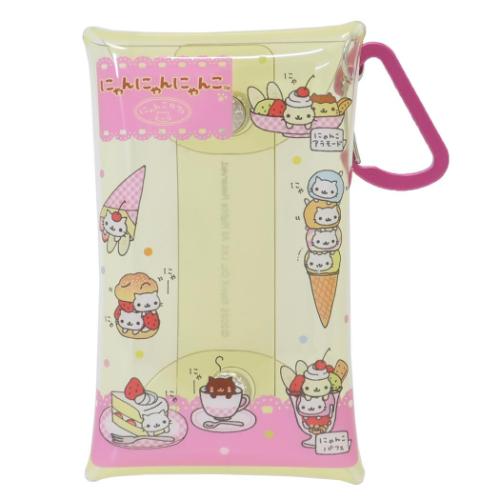 Yahoo! Yahoo!ショッピング(ヤフー ショッピング)にゃんにゃんにゃんこ キャラクター ミニポーチ マルチクリアケース Sサイズ サンエックスオールスターズ サンエックス