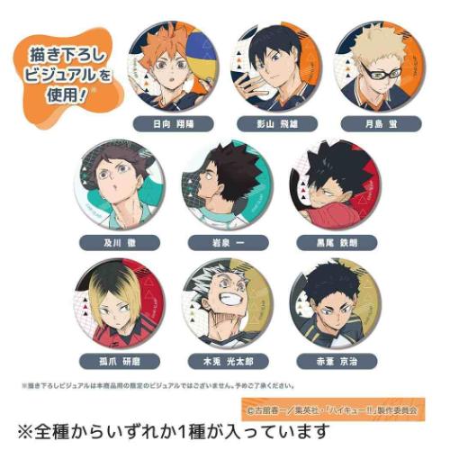 ハイキュー！！ グッズ 缶バッジ アニメキャラクター カンバッジ