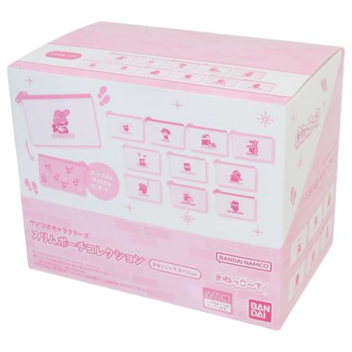 ミニポーチ サンリオキャラクターズ スリムポーチ 全11種 12個入セット サンリオ まねっこ-で スパイver コレクション雑貨 まとめ買い
