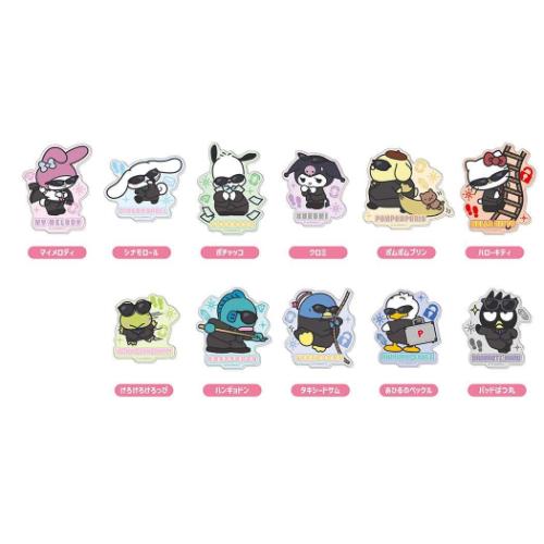 ダイカットシール サンリオキャラクターズ アクリルステッカー 全11種