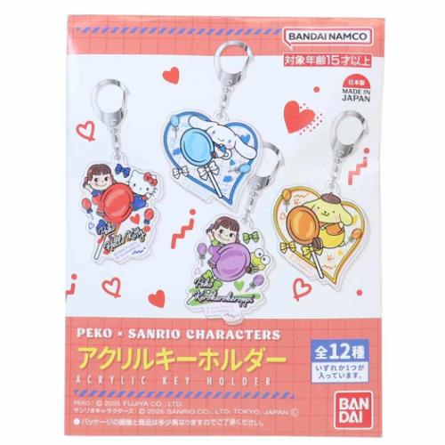アクリルキーホルダー まとめ売り 12点セット キーリング アクリルキーホルダー 全12種12個入セット サンリオ PEKOx
