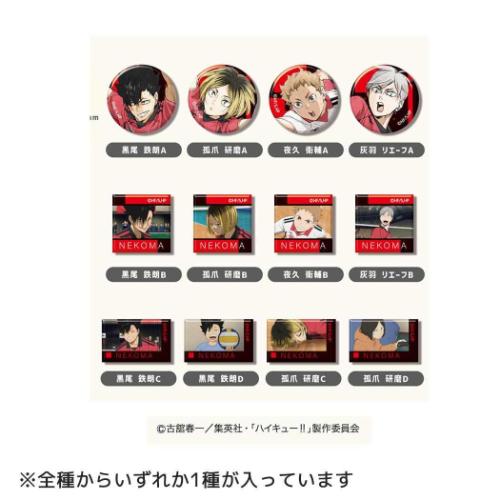 あれこれぷちCANバッジ Vol.5 全24種の内どれか1個 缶バッジ 音駒高校