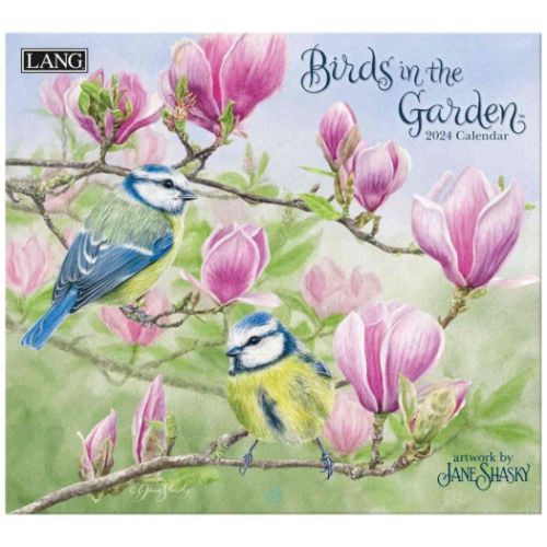 2024 Calendar LANG ラング 壁掛けカレンダー2024年 Birds In The Garden Jane Shasky
