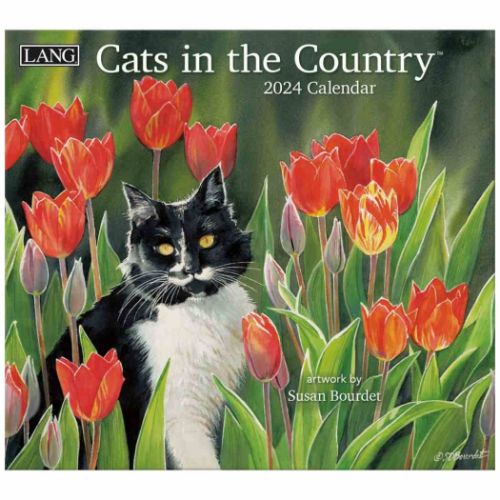 2024 Calendar LANG ラング 壁掛けカレンダー2024年 Cats In The Country Susan Bourdet｜cinemacollection