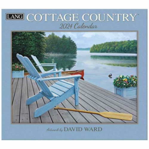 2024 Calendar LANG ラング 壁掛けカレンダー2024年 Cottage Country David Ward