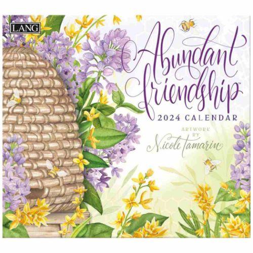 2024 Calendar LANG ラング 壁掛けカレンダー2024年 Abundant Friendship Nicole Tamarin