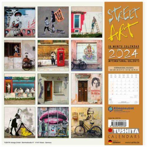 壁掛けカレンダー2024年 TUSHITA 2024 Calendar World Street Art｜cinemacollection｜10