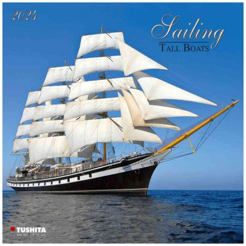 2024 Calendar TUSHITA 壁掛けカレンダー2024年 Sailing tall Boats